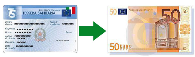 godere del premio che ogni Comune vorrà erogare, fino ad un massimo di 50 €